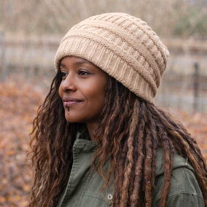 Satin Lined Cashmere Beanie